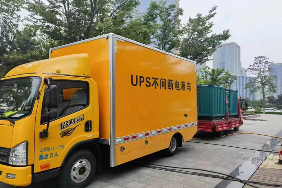 沙坡头发电机租赁施工现场